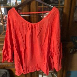 Coral shirt size 2x linen material